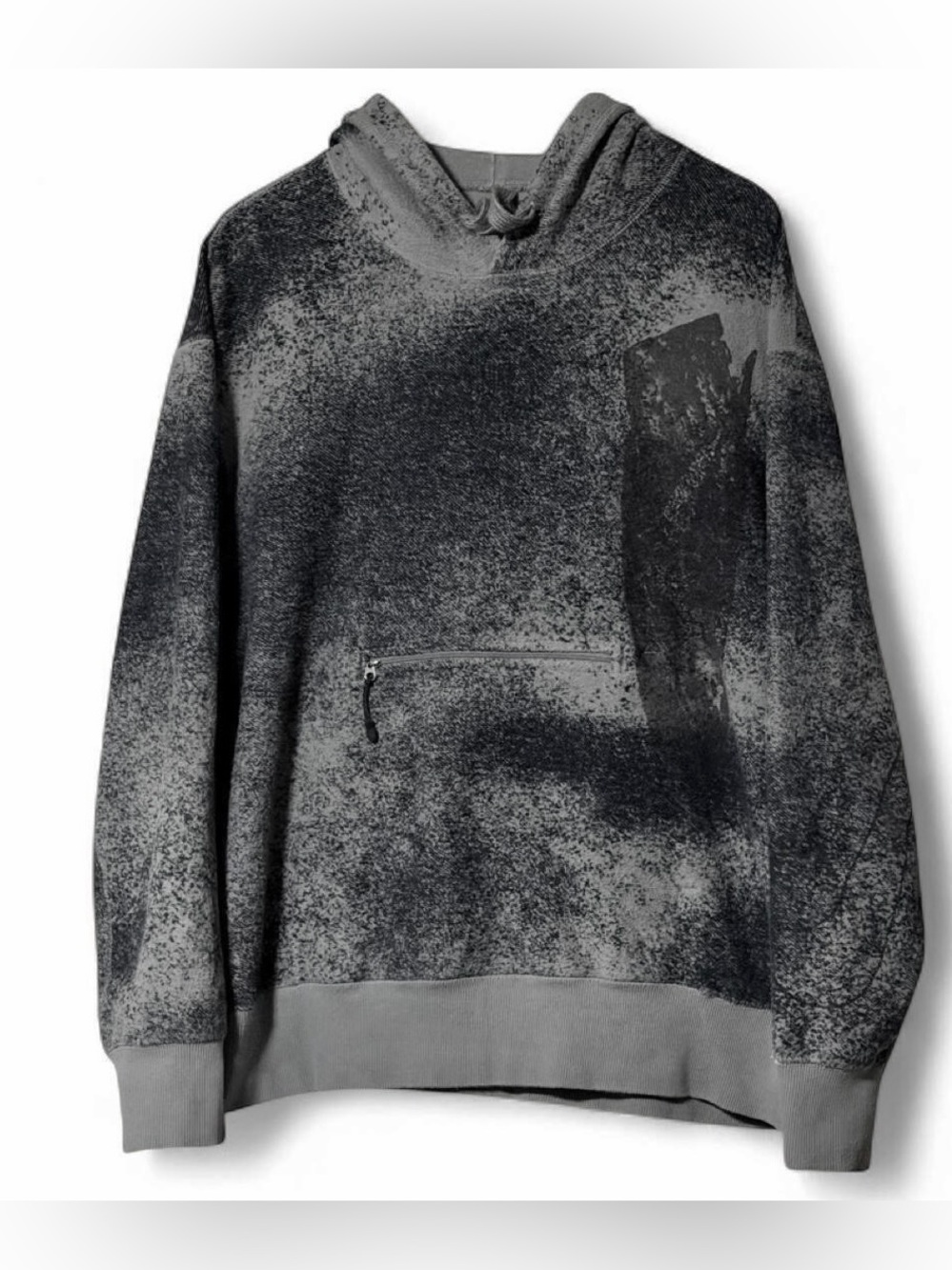 Nike grey & black hoodie reversible with zip pocket Size XL